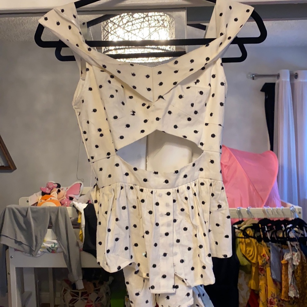 Wayf polka dot shirt